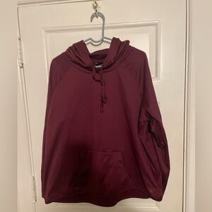 Fleece lined polyester hoodie